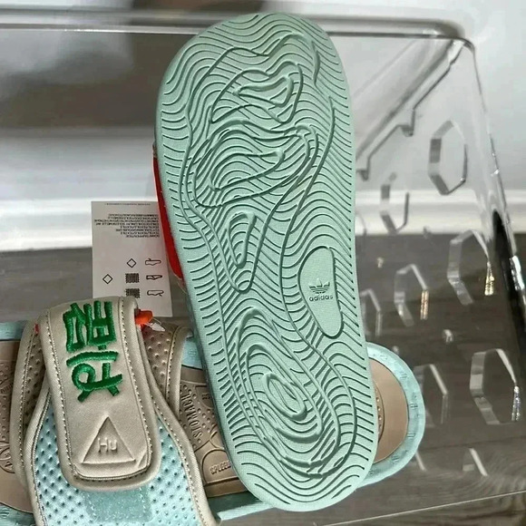 ADIDAS Pharrell x NIGO x HU Friendship Pack Chancletas Boost Slides Sz 5 - Picture 12 of 12